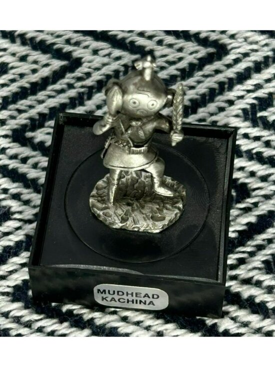 Other - Mudhead Kachina Pewter Figurine With Display Box No Lid